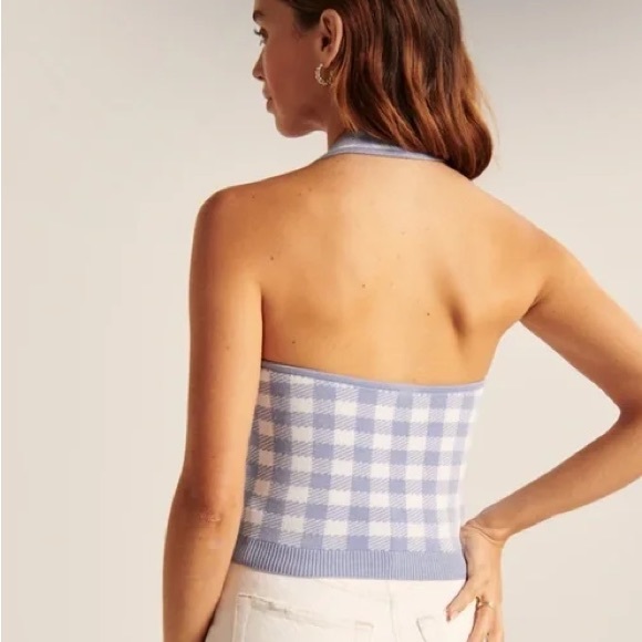 ABERCROMBIE & FITCH• Women’s Elevated Knit Slim Halter Tank Size XL - Picture 2 of 7